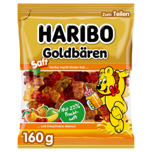 Haribo Saft-Goldbären 20 x 160g Tüten