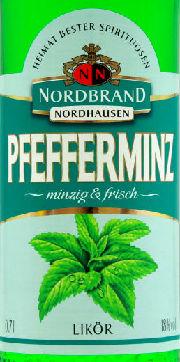 Nordbrand Nordhausen Pfefferminz Likör 18% vol., 6 x 0.7 l Flasche