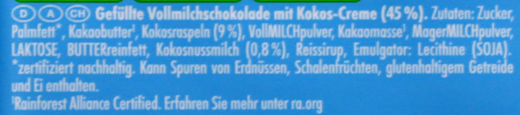Ritter Sport Kokos Schokolade, 12 x 100g Tafel