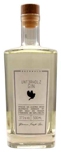 Unterholz Gin 37.5% vol., 1 x 500ml Flasche