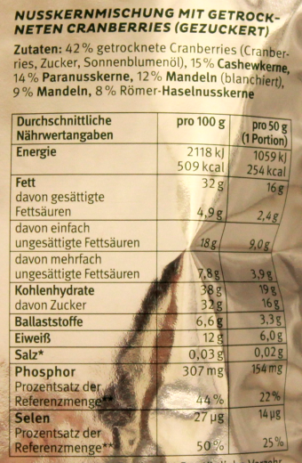 Kluth Fit Food Power Mix Nussmischung, 10 x 150g Beutel