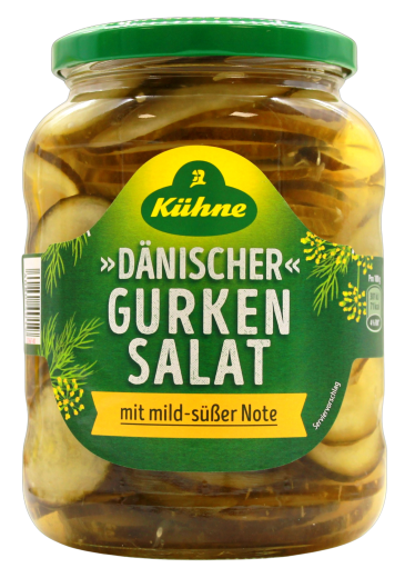 Kühne Dänischer Gurkensalat, 6 x 360g Glas
