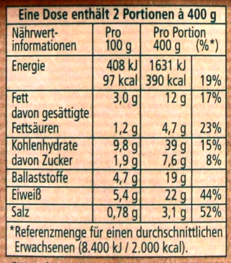 Erasco Mexikanisches Chili con Carne, 6 x 800g Dose