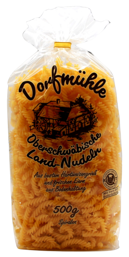 Dorfmühle Oberschwäbische Land-Nudeln Spiralen, 6 x 500g Beutel