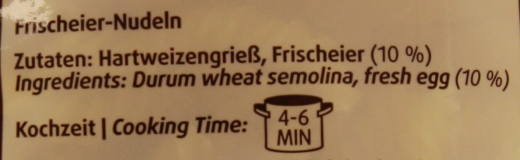 Dorfmühle Oberschwäbische Land-Nudeln Spiralen, 6 x 500g Beutel