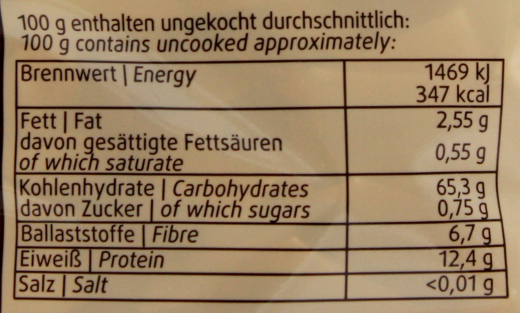 Dorfmühle Oberschwäbische Dinkel Band-Nudeln vegan, 6 x 500g Beutel