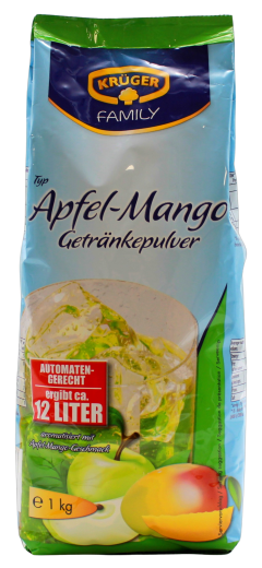 Krüger Family Typ Apfel-Mango Getränkepulver, 5 x 1 kg Beutel