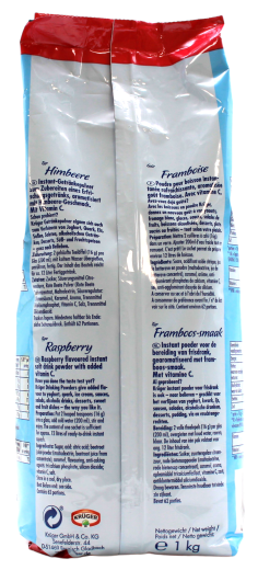 Krüger Family Typ Himbeere Getränkepulver, 5 x 1 kg Beutel