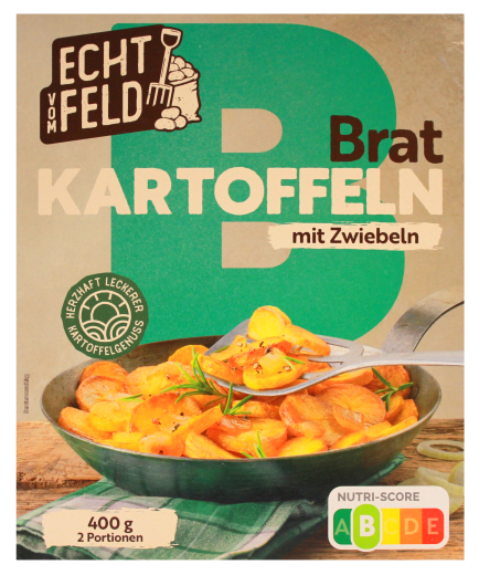 Echt vom Feld Brat-Kartoffeln mit Zwiebeln, 5 x 400g Packung