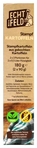 Echt vom Feld Stampf-Kartoffeln, 9 x 180g