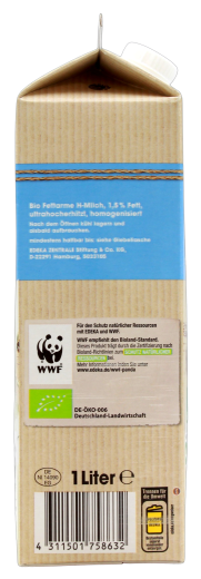Edeka Bio fettarme H-Milch 1,5% Fett, 10 x 1 l Getränkekarton