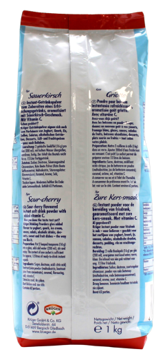 Krüger Family Typ Sauerkirsch Getränkepulver, 5 x 1 kg Beutel