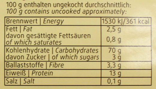 Dorfmühle Oberschwäbische Land Nudeln Spaghetti, 1 x 2.5 kg Beutel