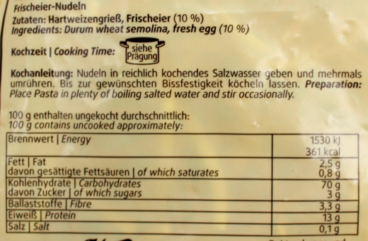 Dorfmühle Oberschwäbische Land-Nudeln Original Schwäbische Spätzle, 1 x 2.5 kg Beutel