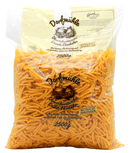 Dorfmühle Oberschwäbische Land-Nudeln kurze Makkaroni, 1 x 2.5 kg Beutel