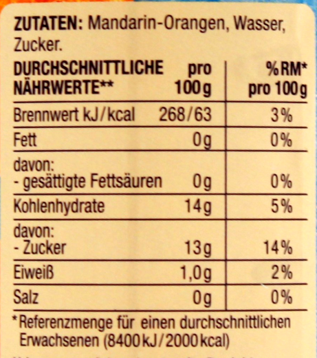 Edeka Herzstücke Mandarin-Orangen leicht gezuckert, 6 x 175g Dose