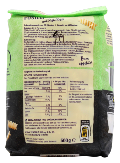 Edeka Herzstücke Fusilli N.99, 5 x 500g Beutel