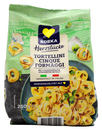 Edeka Herzstücke Tortellini Cinque Formaggi, 12 x 250g Beutel