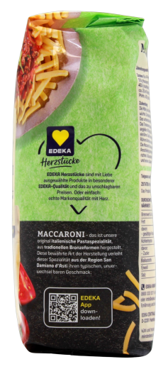 Edeka Herzstücke Maccaroni N. 46, 6 x 500g Beutel
