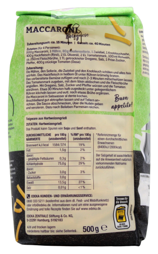 Edeka Herzstücke Maccaroni N. 46, 6 x 500g Beutel