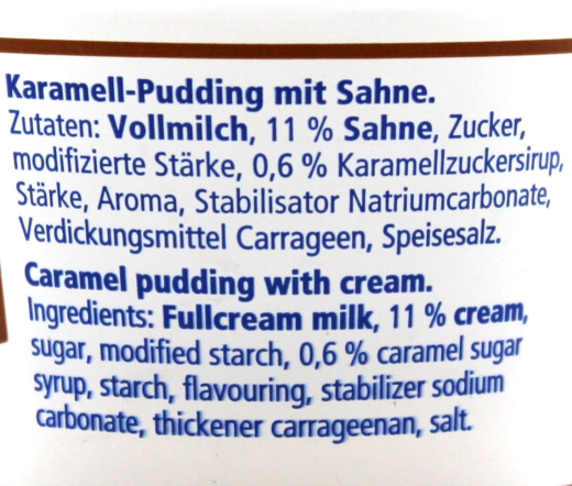 frischli Karamell-Pudding mit Sahne, 20 x 85g Becher