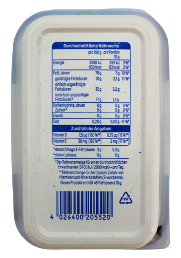 Deli Reform das Original Margarine, 4 x 450g Becher
