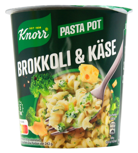 Knorr Pasta Pot Brokkoli & Käse, 8 x 62g Becher