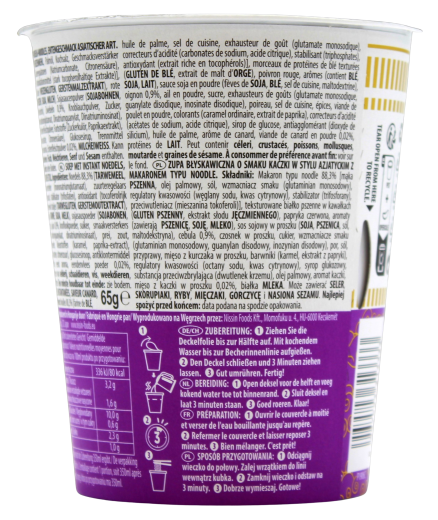 Nissin Cup Noodles Duck sweet Onion Soup, 8 x 65g Becher