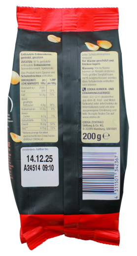 Herzstücke Erdnusskerne geröstet & gesalzen, 14 x 200g Beutel