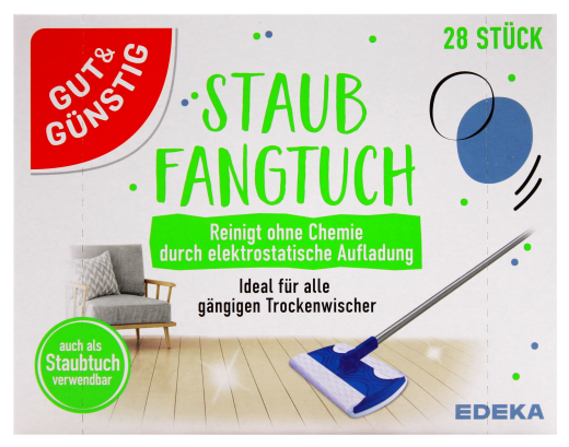 Gut & Günstig Staubfangtücher, 10 x 28 Tücher