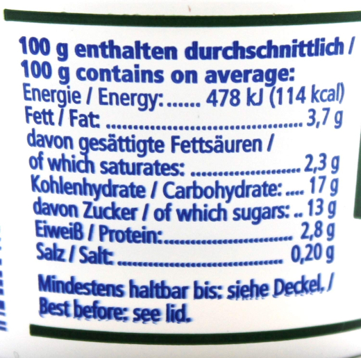 frischli Nuss-Nougat-Pudding mit Sahne, 20 x 85g Becher