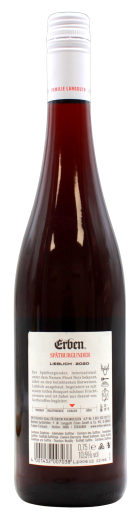 Erben Spätburgunder Rotwein lieblich 10.5% vol., 6 x 0.75 l Flasche