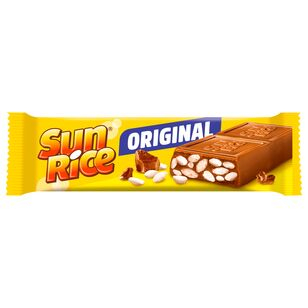 Sun Rice Original Puffreisriegel mit Schokolade, 24 x 45g Riegel