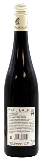 Hans Baer Dornfelder Rotwein feinherb 10.5% vol., 6 x 0.75 l Flasche