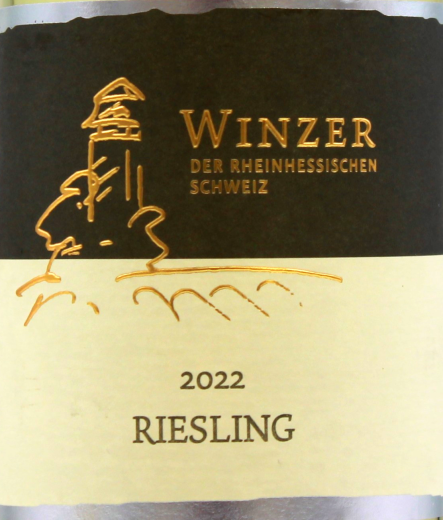 Winzer der Rheinhessischen Schweiz Riesling Weißwein halbtrocken 11.5% vol., 6 x 0.75 l Flasche