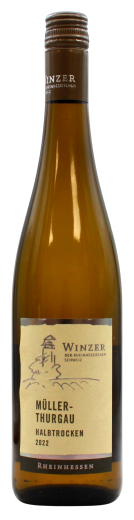 Winzer der Rheinhessischen Schweiz Müller-Turgau Weißwein halbtrocken 12% vol., 6 x 0.75 l Flasche