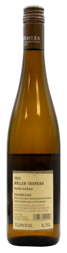 Winzer der Rheinhessischen Schweiz Müller-Turgau Weißwein halbtrocken 12% vol., 6 x 0.75 l Flasche