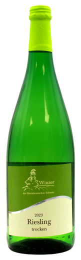 Winzer der Rheinhessischen Schweiz Riesling Weißwein trocken 12% vol., 6 x 1 l Flasche