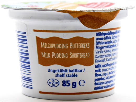 frischli Milchpudding Butterkeks, 20 x 85g Becher