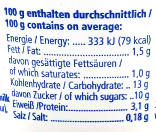 frischli Milchpudding Butterkeks, 20 x 85g Becher