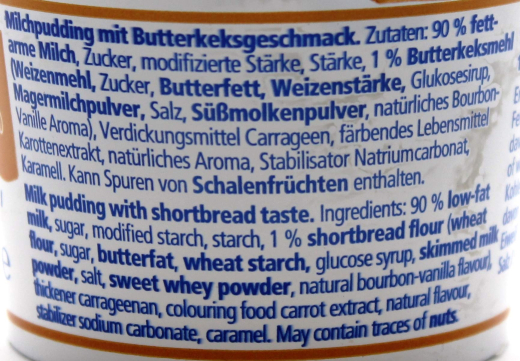 frischli Milchpudding Butterkeks, 20 x 85g Becher