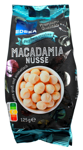 Edeka Macadamia-Nüsse geröstet und gesalzen, 7 x 125g Beutel
