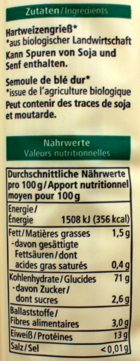 Alnatura Bio Spaghetti, 5 x 500g Packung