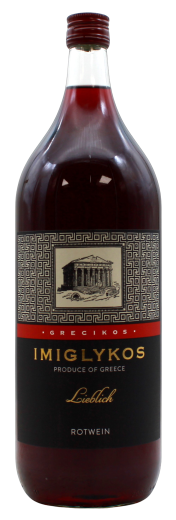 Grecikos Imiglykos Rotwein lieblich 11% vol., 6 x 2 l Flasche