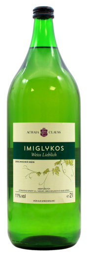 Achaia Clauss Imiglykos Weißwein lieblich 11% vol., 6 x 2 l Flasche
