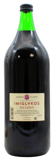 Achaia Clauss Imiglykos Rotwein lieblich 11% vol., 6 x 2 l Flasche