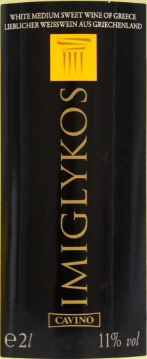 Cavino Imiglykos Weißwein lieblich 11% vol., 6 x 2 l Flasche