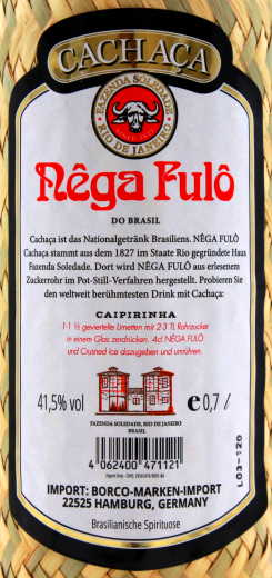 Nega Fulo Cachaca, 1 x 0.7 l Flasche