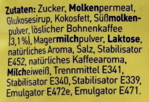 Krüger Family Cappuccino White-Vanille Getränkepulver, 6 x 500g Beutel.