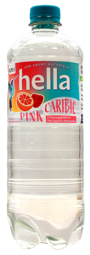 hella Caribic Pink aromatisiertes Wasser, 12 x 0.75 l Flasche EINWEG